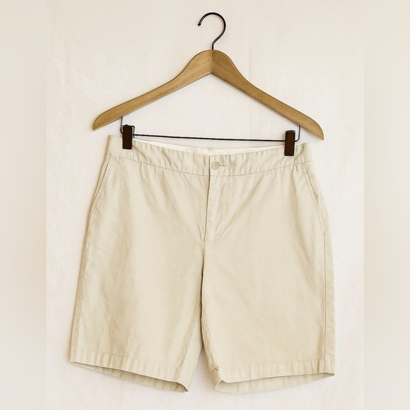 Jones New York Pants - Jones New York Signature Women's Size 14 Stretch Flat-Front Khaki Bermuda Shorts
